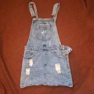 Jean overall skirt